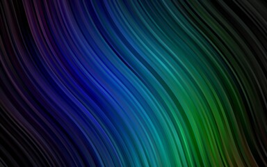 Dark Multicolor, Rainbow vector background with lava shapes.