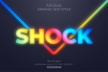 Gradient Neon Glow Editable Text Style Effect Premium