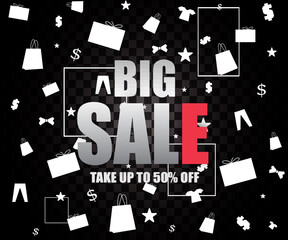 Black friday banners with photo in flat design Free Vector