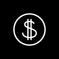 Dollar sign, cash and money symbol