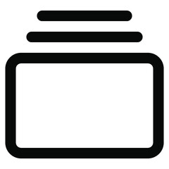 user interface icon. shopping bag icon. box icon, delivery icon, credit card icon, arrow icon, mail message icon, line style icon. vector illustration. vector icon