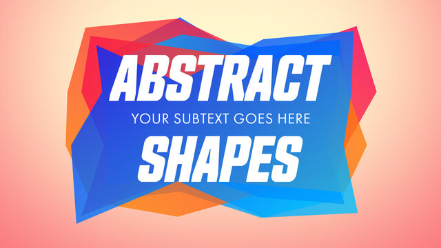 Abstract Shapes Banner Titles