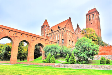 Fototapeta na wymiar Gotycki zamek w Kwidzyniu, Polska
