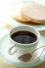 朝食のコーヒー