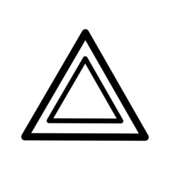 Triangle Icon Vector on white background