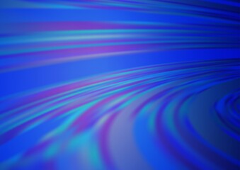 Light BLUE vector blurred bright pattern.