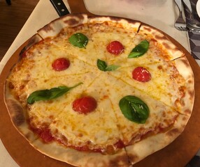 pizza with mushrooms