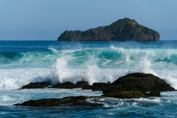 Gili Trawangan Beach are an archipelago of three islands are a tourist destination. located in northwest coast of Lombok, Indonesia.