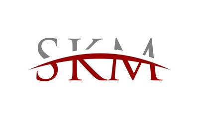 SKM icon letter logo