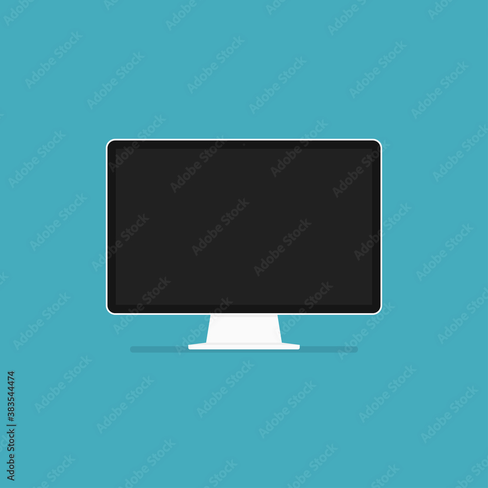 Poster Computer display. Screen computer monitor.Monitor vector icon. Flat graphic design. Stock vector.