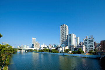 Fototapeta premium 大阪中之島の街並