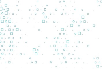 Light BLUE vector template with spots, rectangles.