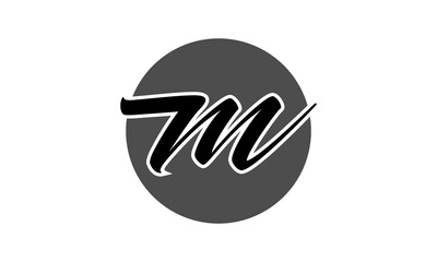 m logo vector icon