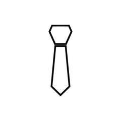 Tie Icon in trendy flat style isolated on white background. Necktie symbol web site design,Vector illustration, EPS  10.