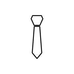 Tie Icon in trendy flat style isolated on white background. Necktie symbol web site design,Vector illustration, EPS  10.