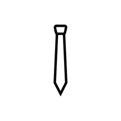 Tie Icon in trendy flat style isolated on white background. Necktie symbol web site design,Vector illustration, EPS  10.