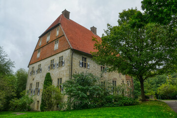 Fototapeta na wymiar Historische Wasserburg in Billerbeck