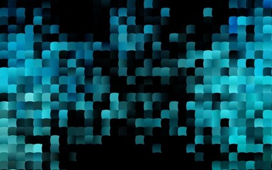 Dark BLUE vector cover in polygonal style.