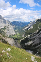 Fototapeta premium A typical mountain view in the Austrian Alps in summer