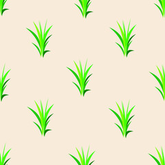 Seamless pattern with green leaves. Can be used for fabric, print, wallpaper, gift wrapping, wrapping paper and more. 