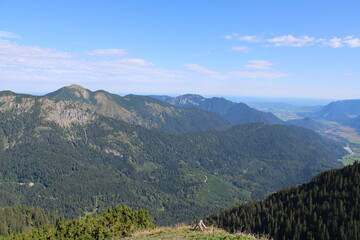 Fototapeta na wymiar An alpine view across the European central mountains