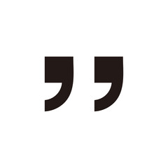 Quote icon. Quote sign icon. Quotation mark symbol.