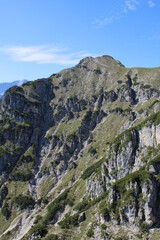 A typical mountain view in the Austrian Alps in summer