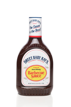 IRVINE, CALIFORNIA - 6 OCT 2020: A Bottle Of Sweet Baby Rays Barbecue Sauce.