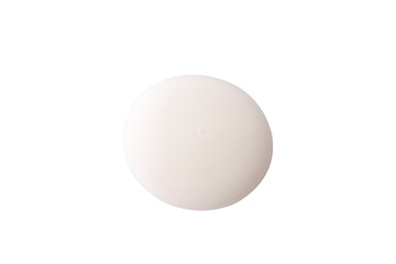 Cosmetic cream in round shape on background