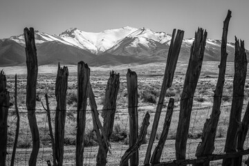 fence in the mountains