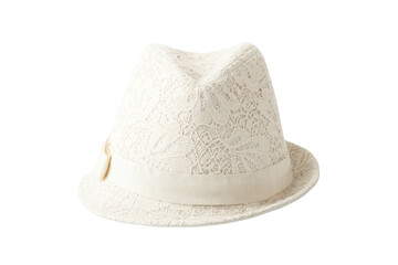 lacework fashion hat isolated on background