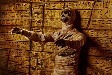 Egyptian zombie from tomb