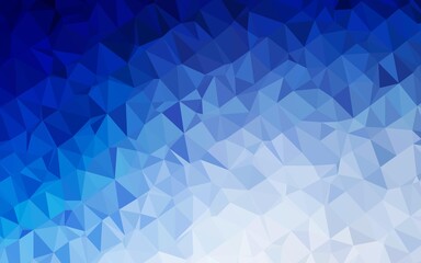 Fototapeta premium Light BLUE vector polygonal template.