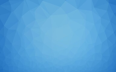 Fototapeta premium Light BLUE vector shining triangular template.