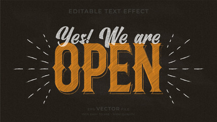 Sign typography chalkboard premium editable text effect © Crealive.Studio