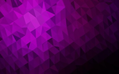Dark Purple vector abstract mosaic pattern.