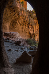 Framed View of Alcove House Kiva, Bandelier National Monument, New Mexico ,USA
