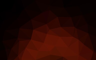 Obraz premium Dark Red vector shining triangular background.