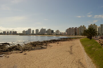 The beautiful coastline of Punta del Este and Colonia de Sacramento in Uruguay