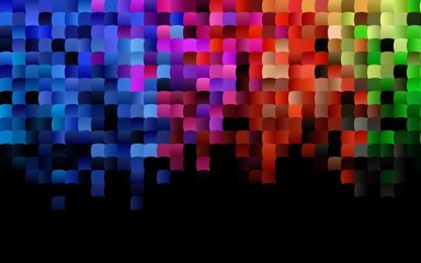 Dark Multicolor, Rainbow vector layout with lines, rectangles.