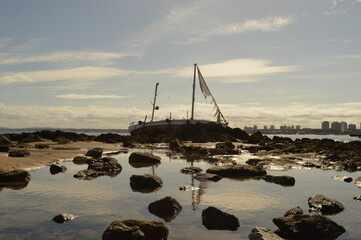 The beautiful coastline of Punta del Este and Colonia de Sacramento in Uruguay