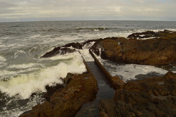 The beautiful coastline of Punta del Este and Colonia de Sacramento in Uruguay