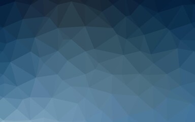 Light BLUE vector blurry triangle template.