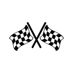 Start icon. Race flag icon. Competition sport flag line vector icon. Racing flag. Start finish. vector illustration