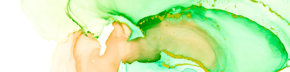 Contemporary Splash.  Vibrant Leafy Splash. Space