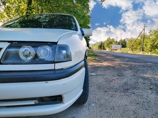car on the road
