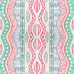 Grunge Vibrant Tile. Grunge Seamless Motif.