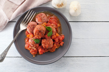 Meatballs with tomato sauce