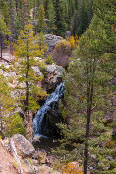 Jemez  Falls, Santa Fe National Forest, New Mexico, USA