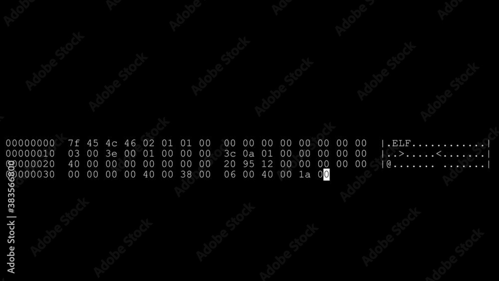Poster 4k animation of writing program code